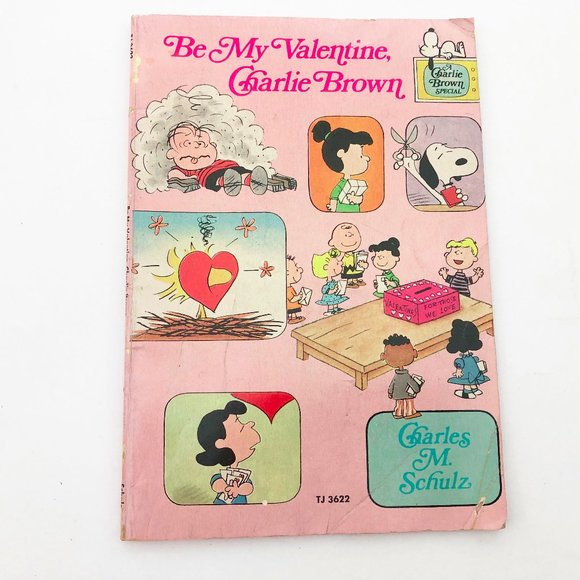 Vintage Be My Valentine Charlie Brown 1976 Peanuts Snoopy - Picture 1 of 7